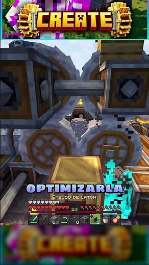 We've optimized the Create mod's QUARTZ FARM in Minecraft Survival | Episode 17 #short 1