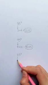part 4 Stop using a calculator to square these numbers! 😮 #pinkpencilmath #math #mathtrick #exponents #squaring #mathhack | Tanya Zakowich