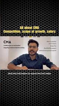 CMA for Beginners: Jobs, Pay & Reality!