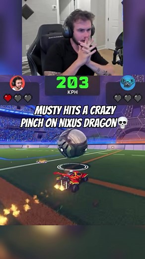 What was that pinch😭 @musty🐮 #amustycow #musty #rocketleague #rl #viral
