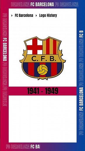 FC BARCELONA LOGO HISTORY #barcelona #barcelonalogo #logohistory