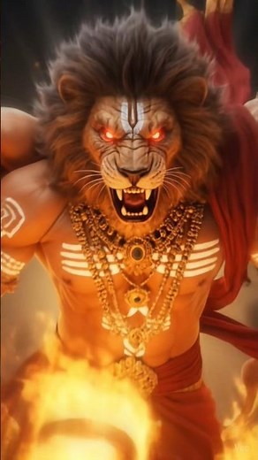 Mahavatar Narasimha Roar 🦁 | Ugram Veeram Maha Vishnum | Powerful Narasimha Song | Vishnu Avatar