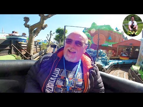 Tyrolean TubTwist (Rare Virginia-Reel Ride - On-Ride POV) Joyland Children's Fun Park Great Yarmouth