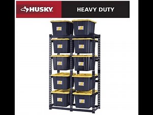Husky 10-Tote Metal Storage Rack for HDX 14 and 27 Gal. Totes Review