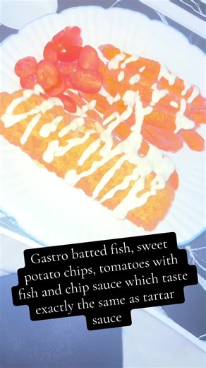 Gastro Batted Fish with Sweet Potato Chips Recipe