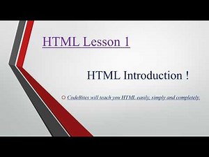 lesson (1) | html for beginners | introduction to html | how to run html document?