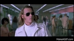 Johnny Depp - airport scene - Blow on Make a GIF