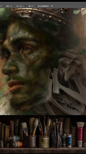 #photoshoptutorial drawing#digitalpainting #DigitalOilPainting