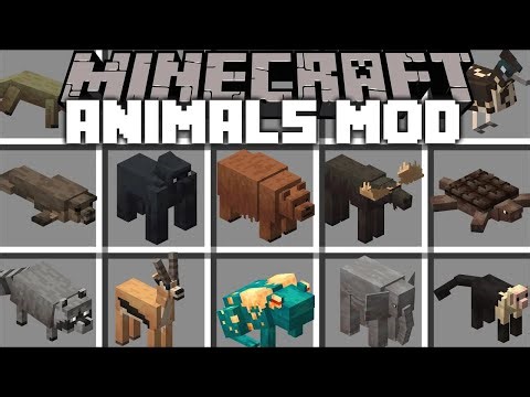 Minecraft BRAND *NEW* ANIMAL MOBS MOD / DON'T LET THEM ESCAPE THE ZOO !! Minecraft Mods