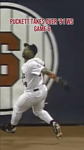 Kirby Puckett's Epic 1991 WS Game 6 #mlb #twins #braves #worldseries