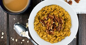 Microwave Pumpkin Pie Oatmeal - Slender Kitchen