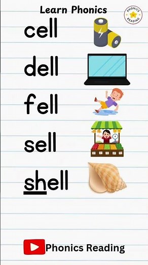 Phonics For Kids ELL Word Family #phonics