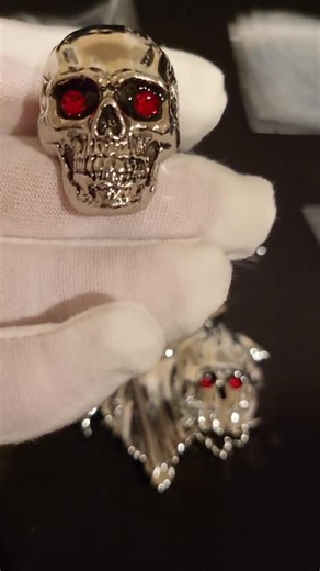 Skull Motorcycle License Plate Bolts: Crystal Eye Screws - Set of 4 - Etsy