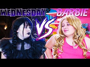WEDNESDAY ADDAMS VS BARBIE MORNING ROUTINE & DANCE CHALLENGE
