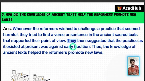 Women, Caste and Reform Class 8 History Chapter 7 Question Answers