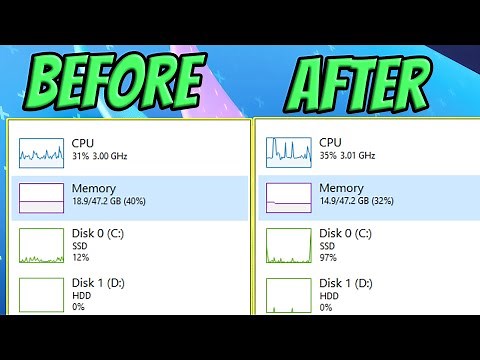 How to FREE up ram memory on window 11