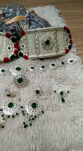 15 reactions | Royal rajwadi silver plated rajputi jewellery combo Order now  limited stock @online_luxury_store210 #rajputijewellery #jewellery #love #fashion #reels #indianjewelry #indianwedding #weddingbangles #silverplated #silver | Online luxury Store , jaipur | Facebook