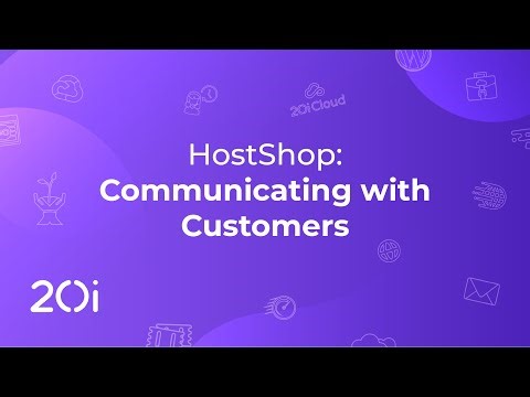 HostShop: Communicating with Customers