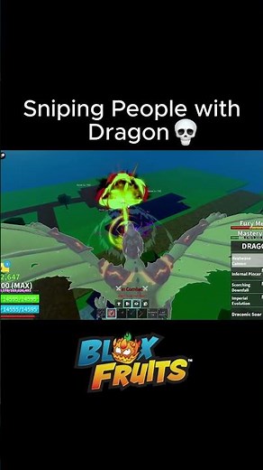 SNIPING People with DRAGON on Blox Fruits