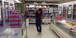 Dumb teen's "gallon smash" prank ends in epic fail