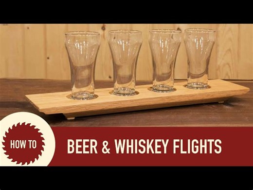 Woodworking How to Make a Beer Flight a Whiskey Flight and a Candle Holder
