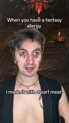 He’s on a strict no DND diet (Dawrf and Dairy) #comedy #fantasy #dungeonsanddragons #diet