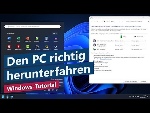 Windows richtig herunterfahren – Windows 11 Tutorial