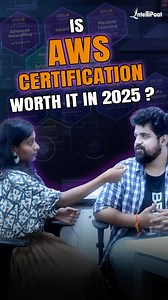 2.8K views · 11 reactions | Are AWS Certifications Really Worth It in 2025? Or do they deserve the hype they are getting in cloud computing space? Let’s find the burning answer to these questions via this quick #reel interview. #AWSCertification #CloudComputing #techcareers #CloudComputingCareer #TechCertification #Intellipaat | Intellipaat | Facebook