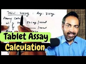 TABLET ASSAY CALCULATION BY HPLC ‪@voiceofkayani5419‬