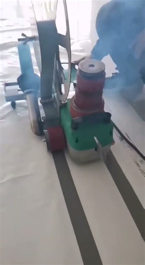 PVC waterproof banner hot air welding machine for advertising industry#weldingmachine