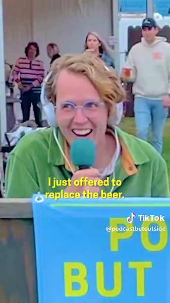 whose side are you on? from our very chaotic new episode filmed at Outside Lands, a big music festival in San Francisco. go watch or listen to the full thing now! #podcast #outsidelands #beer #fight #angry #couple