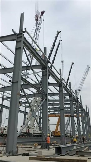 From Dirt to Distribution Center - Building a Modern Steel Warehouse #shorts