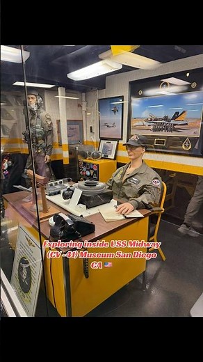Inside USS Midway (CV -41) Museum #navy #battleship #sandiego #aircraftcarrier #ussmidway