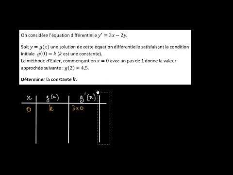 La méthode d'Euler sur un exemple