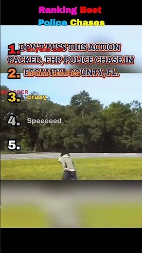 Ranking Best Police Chase Moments Ever! 🚔💨 #PoliceChase #CarChase #Shorts