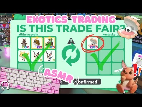 ✨TRADING MEGAS & EXOTICS with KEYBOARD ASMR✨ || Adopt Me