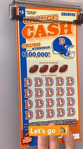 🐎Go BRONCOS!🏈 Who are you rooting for? #coloradolottery #broncos #asmr #lottery #scratchofftickets
