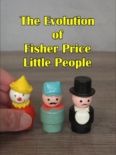 Did I just unlock a core memory? From the wooden pegs to the modern crew, here's how Fisher Price Little People evolved. #toytimecapsule #vintagetoys #fisherpricelittlepeople #littlepeople