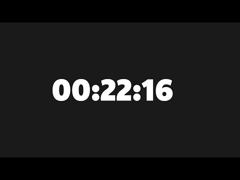 22 Minute 16 Second Timer - (1336/36,000)
