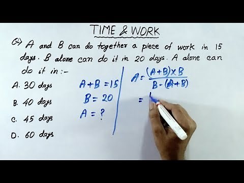 Time and Work Problems Shortcut & Tricks (Part 4) | Time and work tricks in hindi
