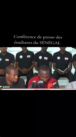 Crise universitaire : Conférence de presse des étudiants du SÉNÉGAL. #ETUDIANT #POLICE #SENEGAL #senegalaise_tik_tok #vues