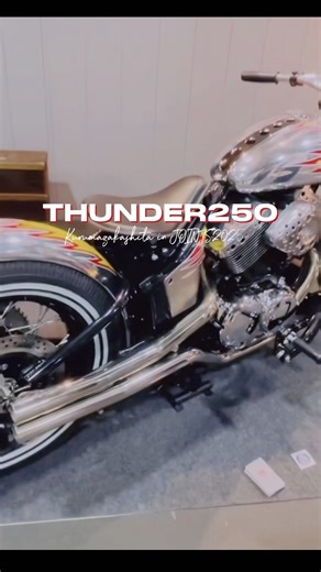【JOINTS2025】THUNDER250生みの親『車坂下さんのcustomTHUNDER⚡️』ﾌﾙｱﾙﾐ×分割ﾀﾝｸ×ﾄﾞﾘﾙﾄﾞ😍尖りあるﾌﾚｲﾑｽが目を引きました🔥