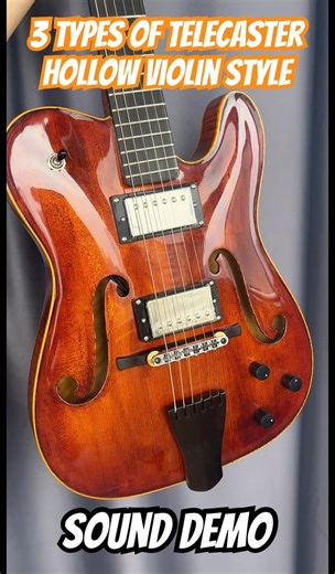 Handmade Telecaster Carved Maple ViolinStyle&Sound Demo #jazzguitar#telecaster#guitarplayer #yunzhi