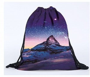 [Hot Item] Customized 100% Polyester Digital Printed Drawstring Bag