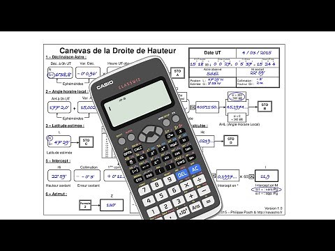 Celestial Navigation - How to use a scientific calculator
