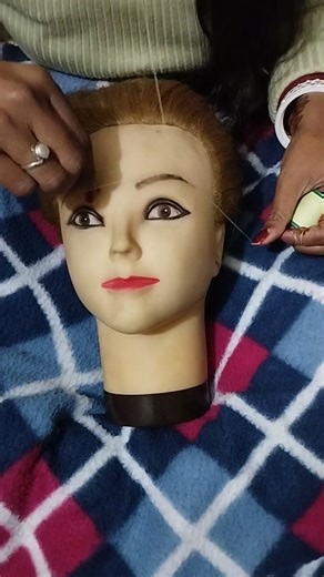 eyebrow threading practice on dummy for beginners #facialmask #dummyhairstyle #facialforglowingskin