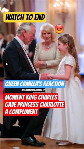 QUEEN CAMILLA REACTION TO PRINCESS CHARLOTTE &KING CHARLES#AI #britishroyalfamily #shorts #srt👍❤️