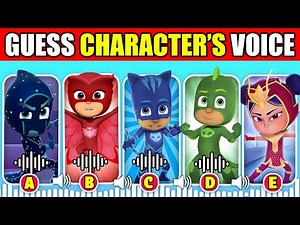 🔊 IMPOSSIBLE Guess The PJ Masks Characters By Voice + Guess The Emoji + Their Favorites!🎭🦹‍♀️