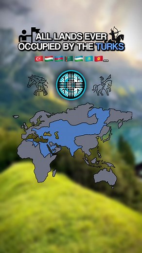 All Lands Ever Occupied by the Turks | Europe Map Mapping Turkish Turkic