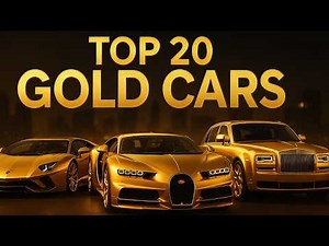 TOP 20 GOLD CARS in the World | Real 24K Gold Plated Supercars & Luxury Cars Collection